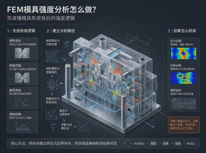 fem模具强度分析怎么做?先读懂模具失效背后的强度
